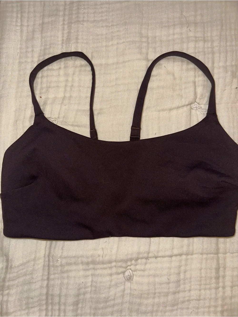 Lululemon Wunder Train Strappy Racer Bra size 6 ESPRESSO